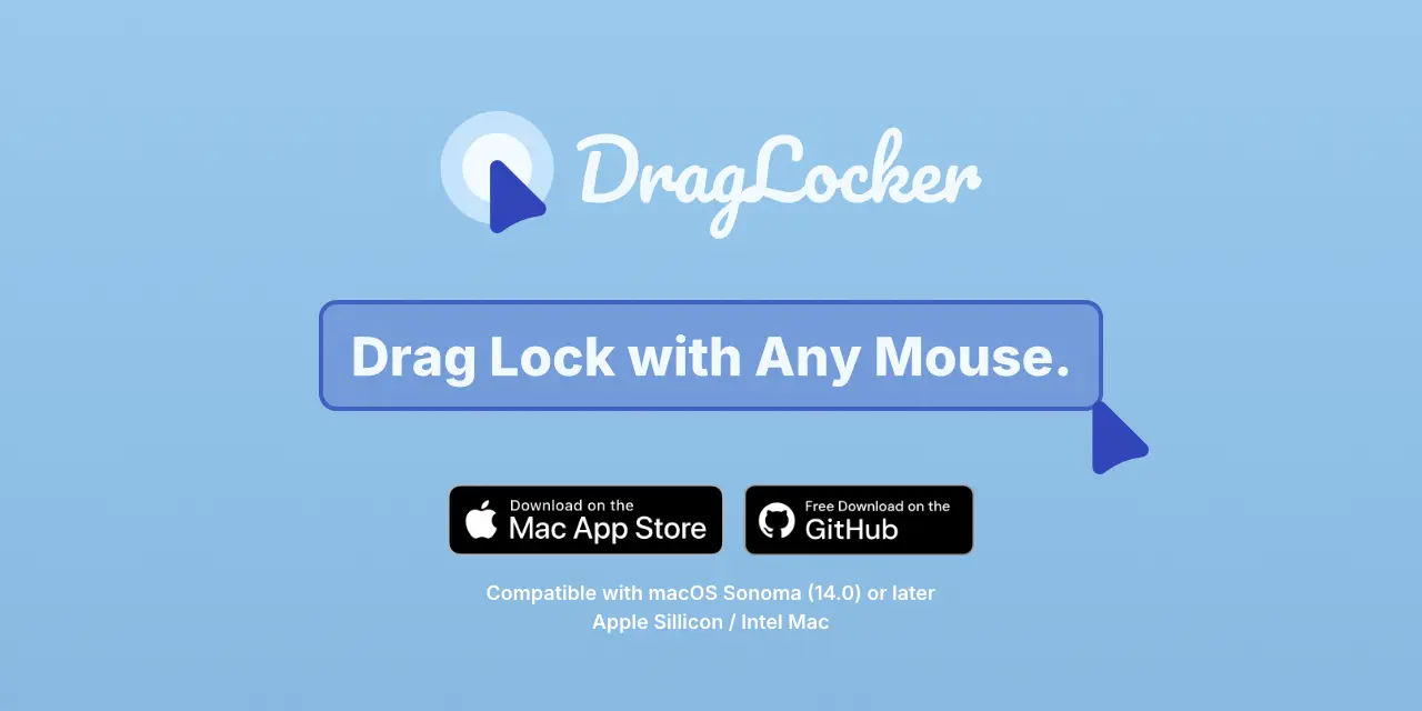 Drag Lock DragLocker - Drag Lock with Any Mouse.